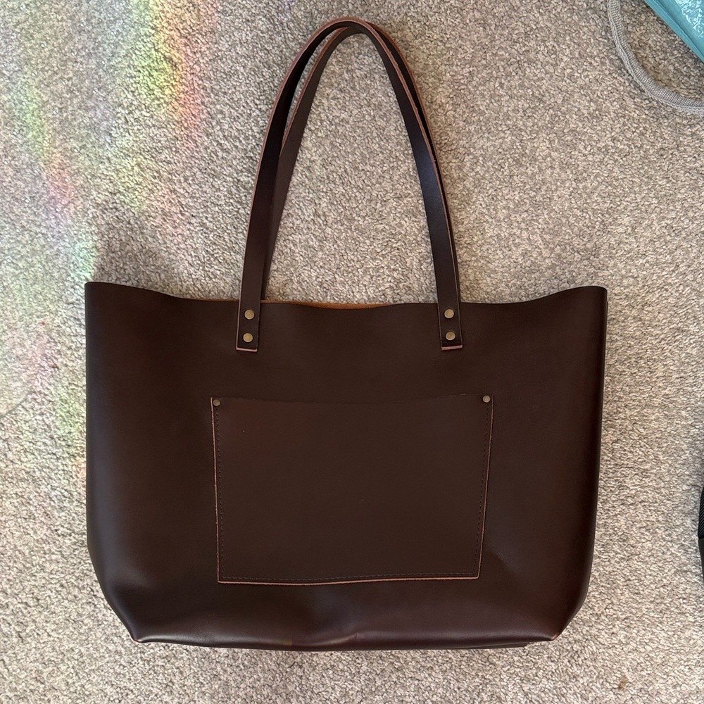 Portland leather tote